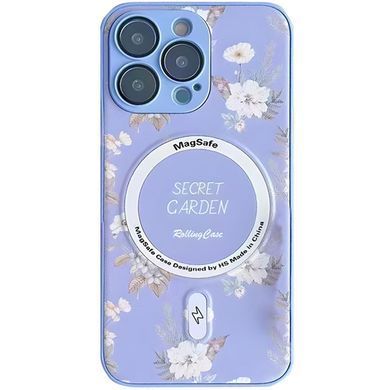 TPU+PC чехол Secret Garden with Magnetic Fit для Apple iPhone 15 Pro Max (6.7") Lilac