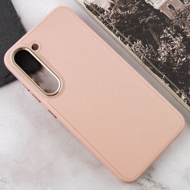 Шкіряний чохол Bonbon Leather Metal Style для Samsung Galaxy S23 Рожевий / Light pink