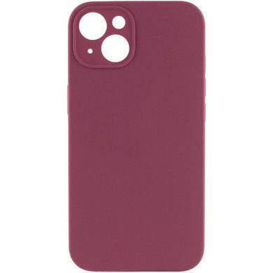 Чохол Silk Full Camera Protective (AA) NO LOGO для Apple iPhone 15 (6.1") Бордовий / Plum