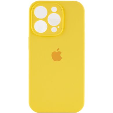 Чохол Silicone Case Full Camera Protective (AA) для Apple iPhone 15 Pro Max (6.7") Жовтий / Yellow