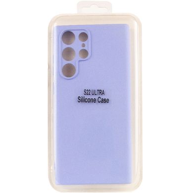 Чехол Silicone Cover Lakshmi Full Camera (A) для Samsung Galaxy S22 Ultra Сиреневый / Dasheen