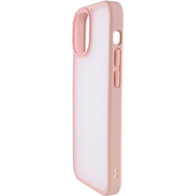 TPU+PC чехол Metal Buttons для Apple iPhone 15 (6.1") Розовый / Pink