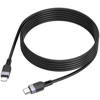 Дата кабель Hoco X109 Energy silicone Type-C to Lightning (3m) Black
