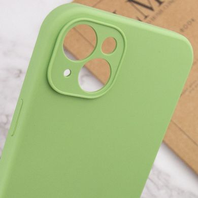 Чехол Silicone Case Full Camera Protective (AA) NO LOGO для Apple iPhone 15 Plus (6.7") Мятный / Mint