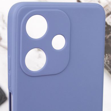 Силиконовый чехол Candy Full Camera для Infinix Hot 30 Голубой / Mist blue