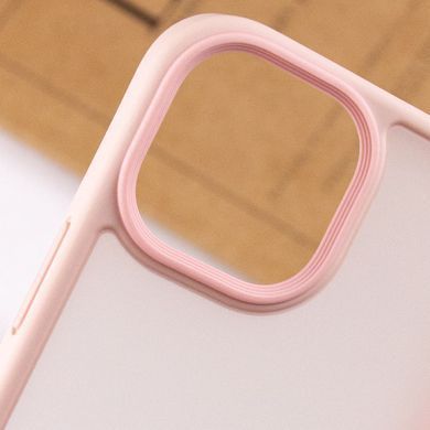 TPU+PC чехол Metal Buttons для Apple iPhone 15 (6.1") Розовый / Pink