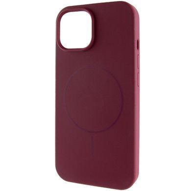 Чехол Silk Full Protective (AA) NO LOGO with Magnetic Fit для Apple iPhone 12 Pro / 12 (6.1") Бордовый / Plum