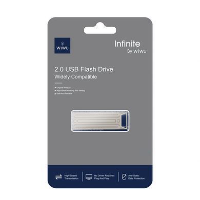 Флеш-драйв USB 2.0 Flash Drive WIWU Wi-FD002 Infinite 3 in 1 128GB Silver