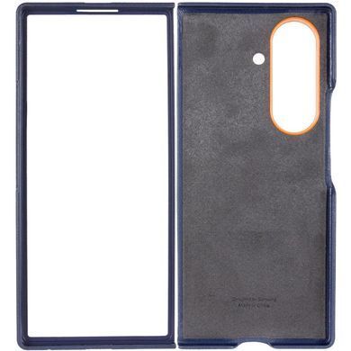 Уценка Кожаный чехол Leather Case (AAA) with stand для Samsung Galaxy Z Fold7 Вскрытая упаковка / Navy