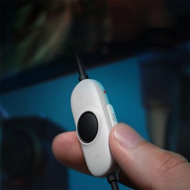 Накладные наушники Baseus OS GoPlay 1+ Max Gaming (USB-A/2m) (A00181003213-00) Moon White