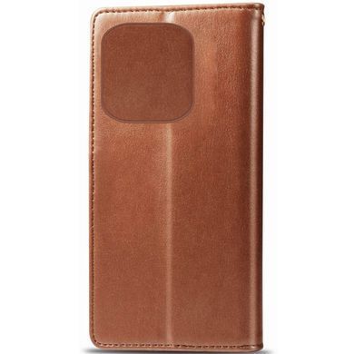 Кожаный чехол книжка GETMAN Gallant (PU) для TECNO Spark 10 Pro Коричневый