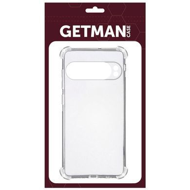 TPU чехол GETMAN Ease logo усиленные углы Full Camera для Google Pixel 9 Pro XL Бесцветный (прозрачный)