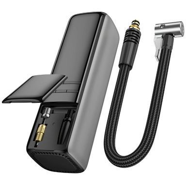 Автомобильный насос Borofone FC1 Air Pump Black Gray