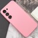 Чехол Silicone Cover Lakshmi Full Camera (AAA) для Samsung Galaxy S24 Розовый / Light pink фото 5