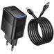 СЗУ Hoco CS113A Lounge PD40W (1USB-C) + кабель Type-C to Type-C Black фото 2