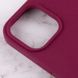 Чехол Silicone Case Full Protective (AA) для Apple iPhone 15 Pro Max (6.7") Бордовый / Maroon фото 4
