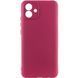 Чохол TPU GETMAN Liquid Silk Full Camera для Samsung Galaxy A07 Бордовий / Marsala