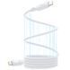 Дата кабель Baseus PicoGo Magnetic Liquid Silicone Type-C to Type-C 240W (1m) (P10376800) Moon White