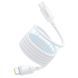 Дата кабель Baseus PicoGo Magnetic Liquid Silicone Type-C to Type-C 240W (1m) (P10376800) Moon White фото 3