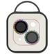 Защитное стекло Metal Shine на камеру (в упак.) для Apple iPhone 15 (6.1") / 15 Plus (6.7") Сиреневый / Rainbow фото 2