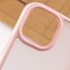 TPU+PC чехол Metal Buttons для Apple iPhone 15 (6.1") Розовый / Pink фото 5