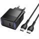 СЗУ Hoco CS113A Lounge PD40W (1USB-C) + кабель Type-C to Type-C Black фото 5
