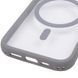 Чохол TPU+PC GETMAN Moon Clear with MagSafe для Apple iPhone 17 (6.3") Grey фото 5