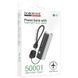 Портативний ЗП Power Bank Borofone BJ87 Star flashlight with cable 5000 mAh Black / Gray фото 2