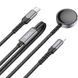 Дата кабель Hoco CW54 2in1 Type-C to iWatch/Lightning 2.5W (1.2m) Black фото 2