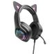 Уцінка Накладні навушники Hoco W107 Cute cat М'ята упаковка / Phantom Cat фото 1