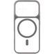 Чохол TPU+PC GETMAN Moon Clear with MagSafe для Apple iPhone 17 (6.3") Grey фото 3