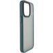 TPU+PC чехол Metal Buttons для Apple iPhone 14 / 13 (6.1") Зеленый / Dark Green фото 2