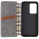 Шкіряний чохол-книжка GETMAN Cubic (PU) для Samsung Galaxy S25 FE Сірий