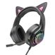 Уцінка Накладні навушники Hoco W107 Cute cat М'ята упаковка / Phantom Cat фото 2