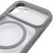 Чохол TPU+PC GETMAN Moon Clear with MagSafe для Apple iPhone 17 (6.3") Grey фото 4