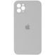 Чехол Silicone Case Square Full Camera Protective (AA) для Apple iPhone 11 Pro Max (6.5") Серый / Light Grey