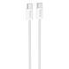 Дата кабель Hoco X104 Source 60W Type-C to Type-C (1m) White фото 1