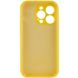 Чохол Silicone Case Full Camera Protective (AA) для Apple iPhone 15 Pro Max (6.7") Жовтий / Yellow фото 4