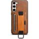 Кожаный чехол Wallet case and straps для Samsung Galaxy S24 Коричневый / Brown фото 1