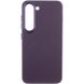 Кожаный чехол Bonbon Leather Metal Style для Samsung Galaxy S22+ Фиолетовый / Dark Purple фото 1