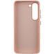 Шкіряний чохол Bonbon Leather Metal Style для Samsung Galaxy S23 Рожевий / Light pink фото 3