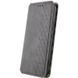 Шкіряний чохол-книжка GETMAN Cubic (PU) для Samsung Galaxy S25 FE Сірий