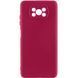Чохол Silicone Cover Ummi Lakshmi Full Camera (AA) для Xiaomi Poco X3 NFC / Poco X3 Pro Бордовий / Marsala