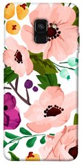 Чохол itsPrint Акварельні квіти для Samsung A530 Galaxy A8 (2018)