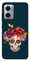 Чехол itsPrint Flower skull для Xiaomi Redmi Note 11E