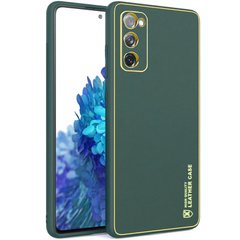Шкіряний чохол Xshield для Samsung Galaxy S20 FE Зелений / Army Green