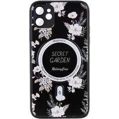 TPU+PC чохол Secret Garden with MagSafe для Apple iPhone 12 (6.1") Black