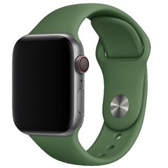 Силиконовый ремешок для Apple watch 42mm/44mm/45mm/49mm Зеленый / Clover