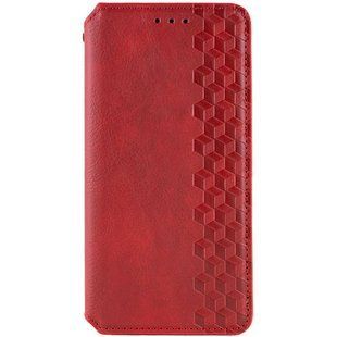 Кожаный чехол-книжка GETMAN Cubic (PU) для Xiaomi Redmi 14C / Poco C75 Красный