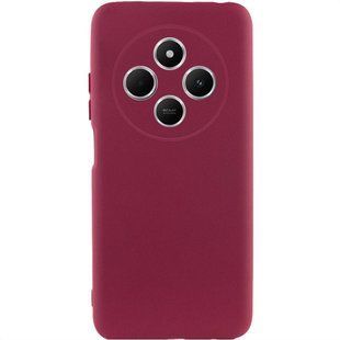 Чехол TPU GETMAN Liquid Silk Full Camera для Xiaomi Redmi 14C / Poco C75 Бордовый / Marsala